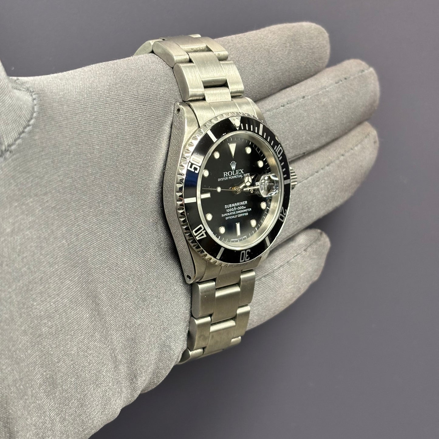 Rolex Submariner 40mm Black Dial Watch Ref# 16610