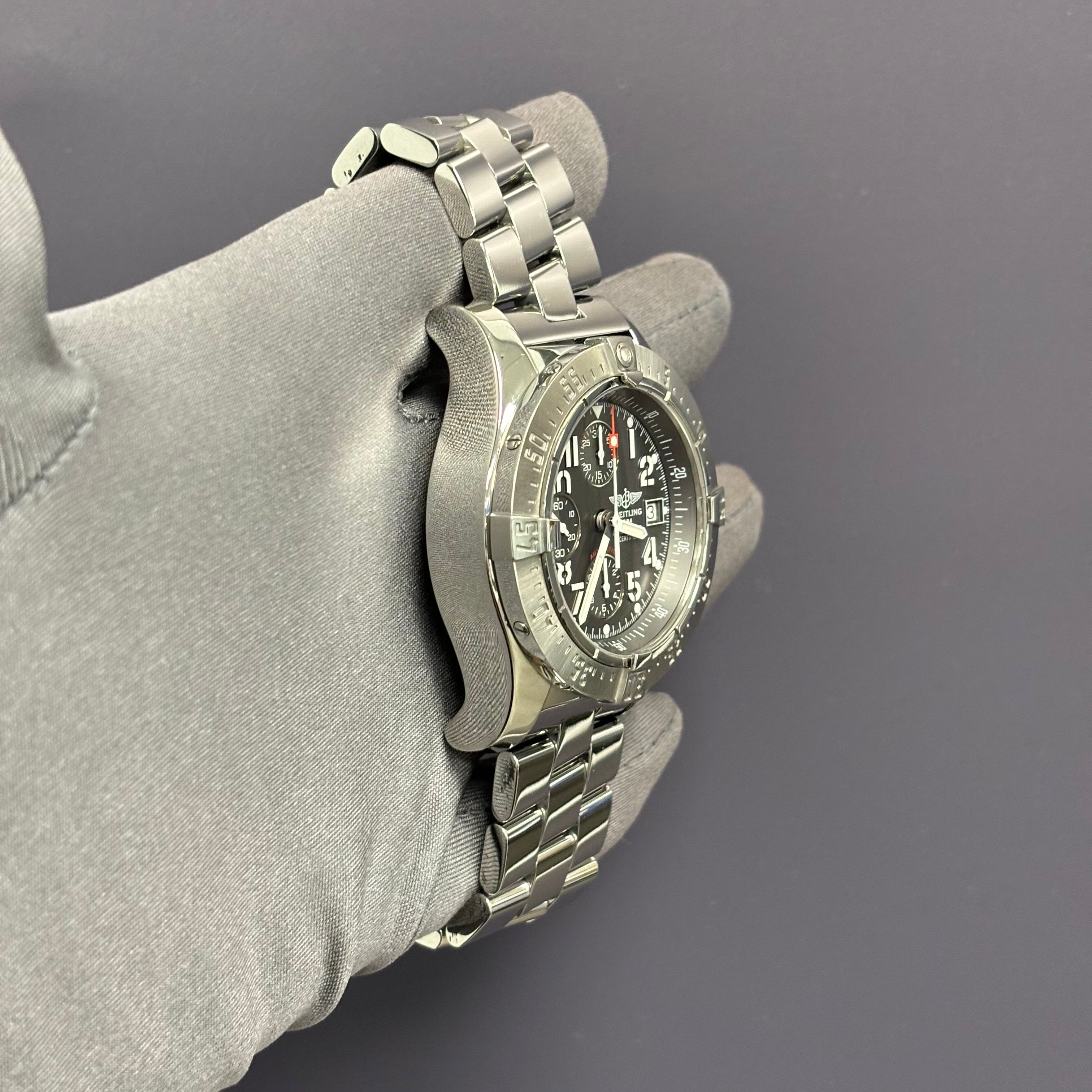 Breitling Avenger 44.5mm Grey Dial Watch Ref# A13380 - Happy Jewelers Fine Jewelry Lifetime Warranty