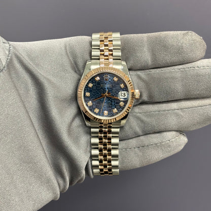 Rolex Datejust 31mm Blue Dial Watch Ref# 178271 - Happy Jewelers Fine Jewelry Lifetime Warranty
