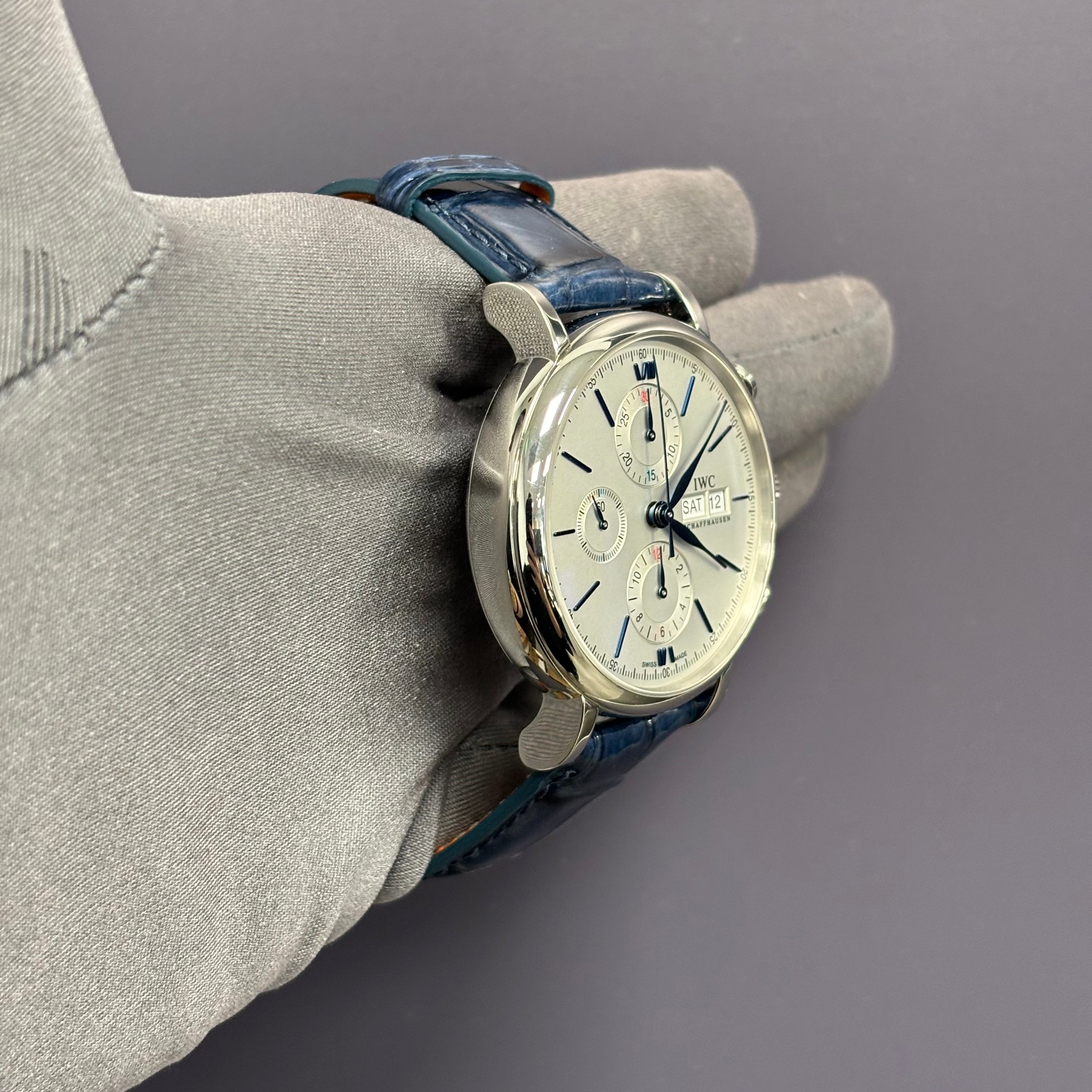 IWC Portofino 42mm White Dial Watch Ref# IW391037 - Happy Jewelers Fine Jewelry Lifetime Warranty