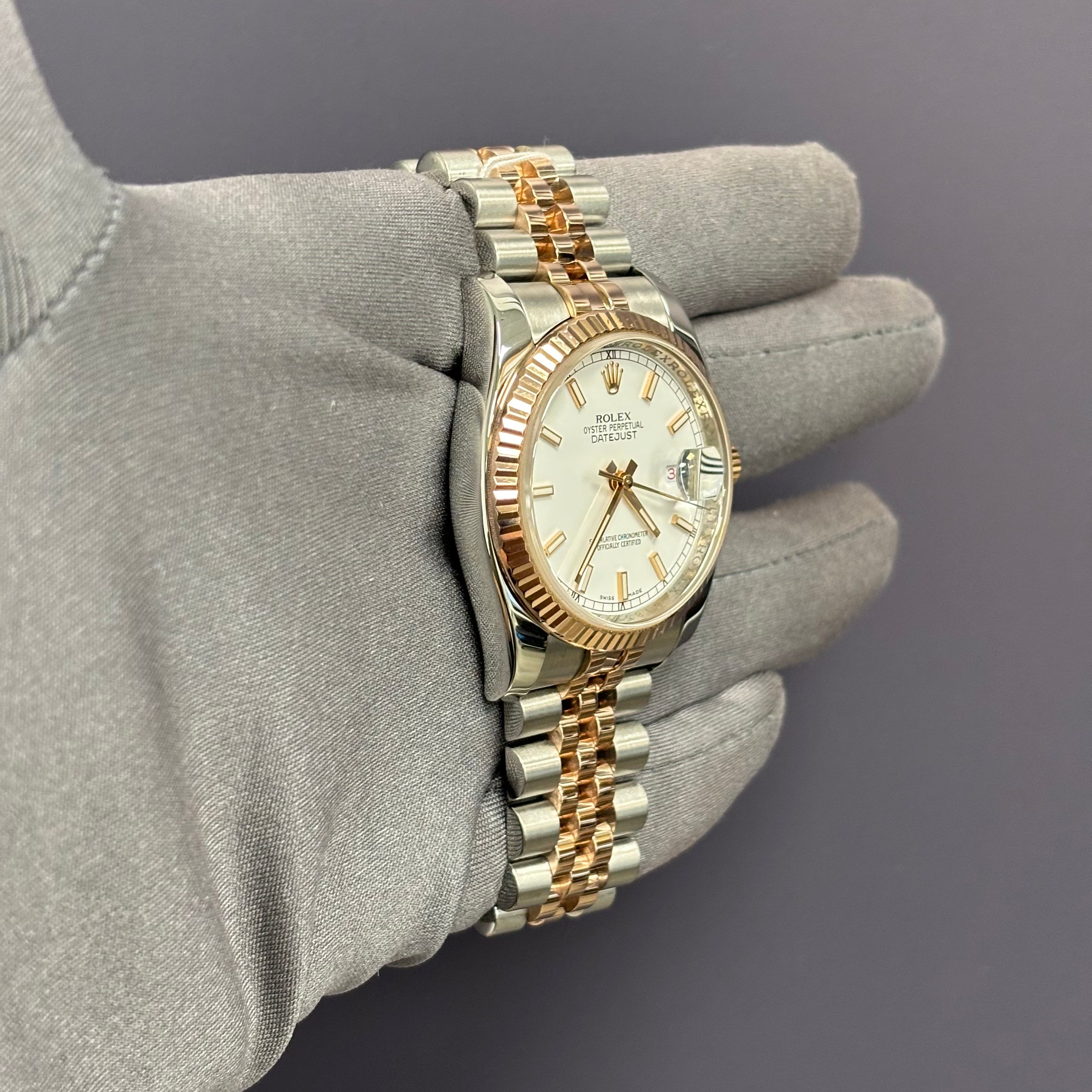 Rolex Datejust 36mm White Dial Watch Ref# 116231 - Happy Jewelers Fine Jewelry Lifetime Warranty