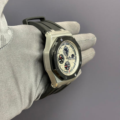 Audemars Piguet Royal Oak 44mm Silver Dial Watch Ref# 26400SO.OO.A002CA.01 - Happy Jewelers Fine Jewelry Lifetime Warranty