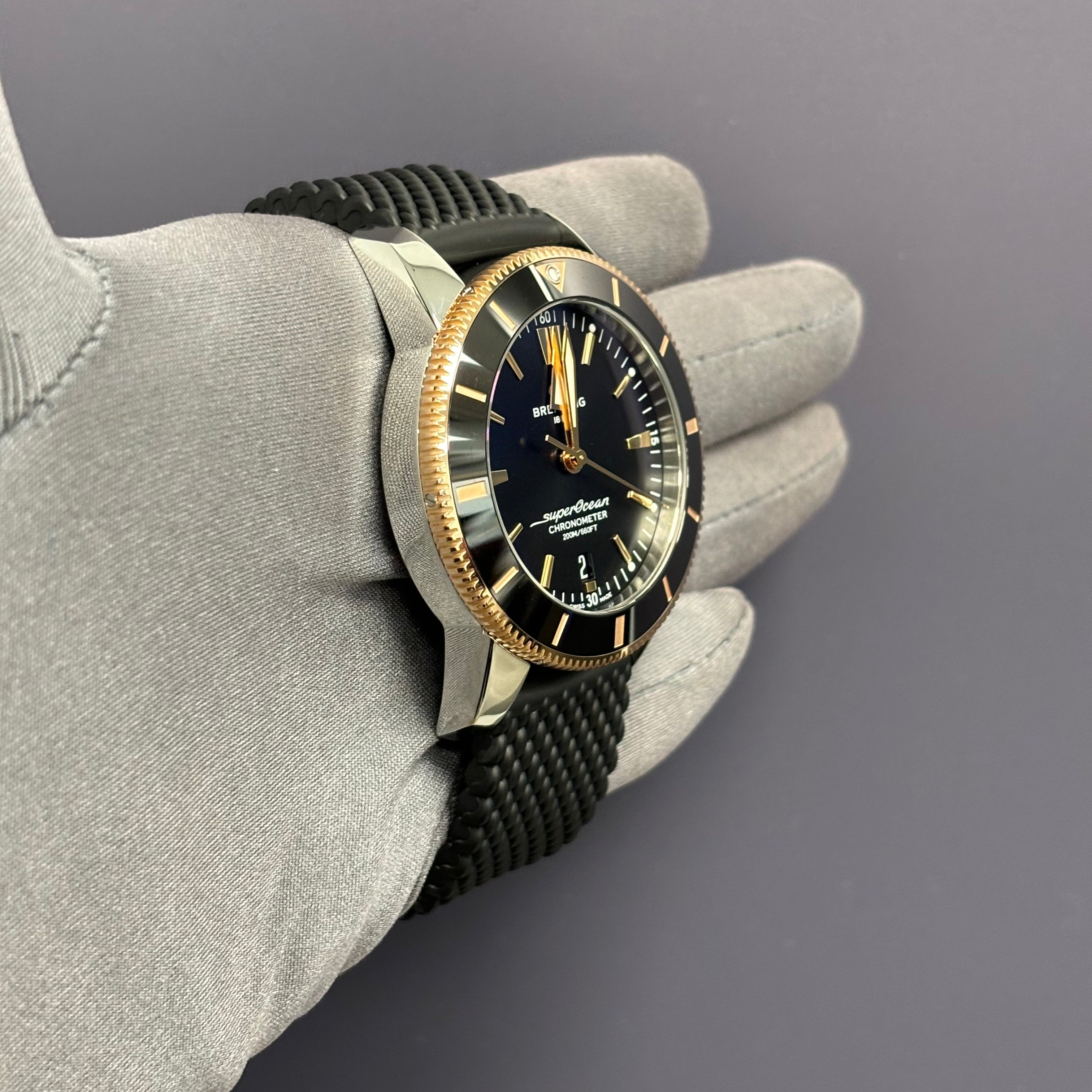 Breitling Superocean 44mm Black Dial Watch Ref# UB2030 - Happy Jewelers Fine Jewelry Lifetime Warranty