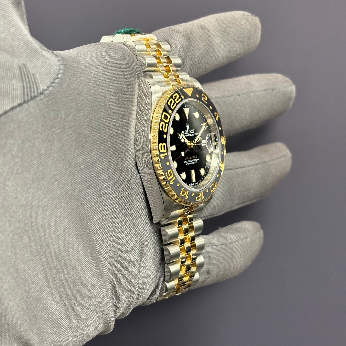 Rolex GMT-Master II 40mm Black Dial Watch Ref# 126713GRNR