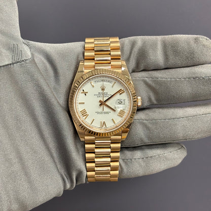 Rolex Day-Date 40mm White Dial Watch Ref# 228235 - Happy Jewelers Fine Jewelry Lifetime Warranty