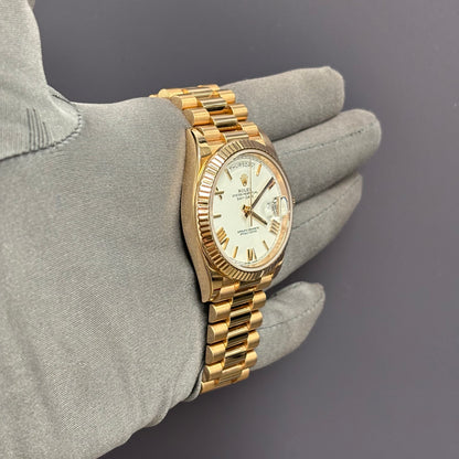Rolex Day-Date 40mm White Dial Watch Ref# 228235 - Happy Jewelers Fine Jewelry Lifetime Warranty