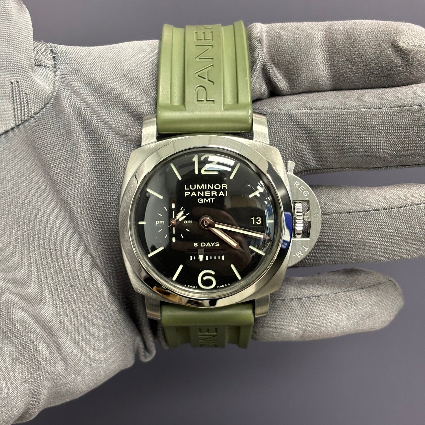 Panerai Luminor 44mm Black Dial Watch Ref# PAM00233