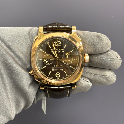 Panerai Radiomir 45mm Brown Dial Watch Ref# PAM00502 - Happy Jewelers Fine Jewelry Lifetime Warranty