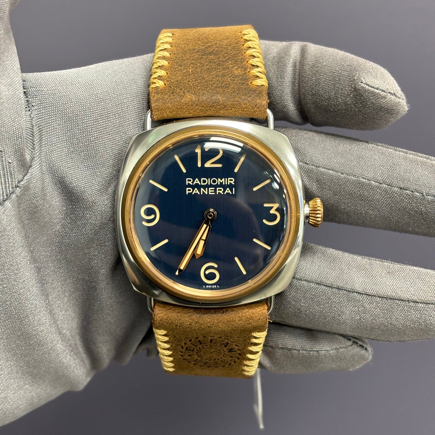 Panerai Radiomir 45mm Blue Dial Watch Ref# PAM01244