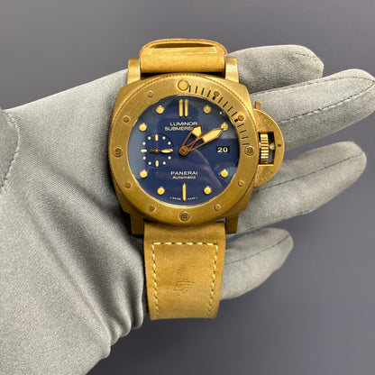 Panerai Luminor 47mm Blue Dial Watch Ref# PAM00671 - Happy Jewelers Fine Jewelry Lifetime Warranty