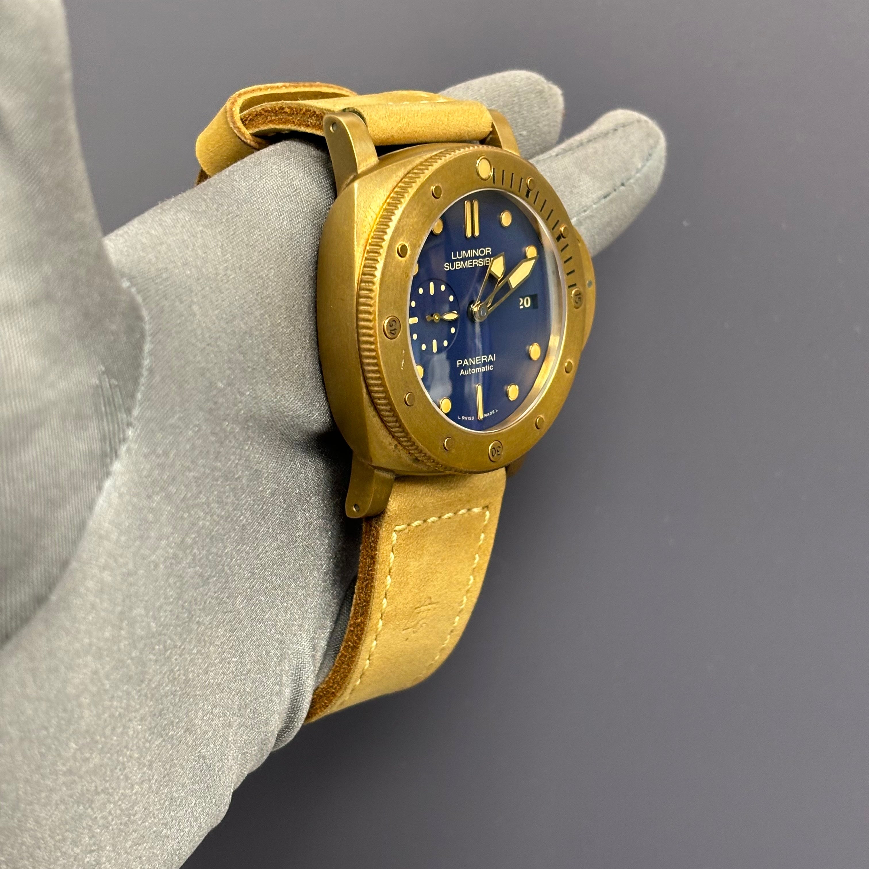 Panerai Luminor 47mm Blue Dial Watch Ref# PAM00671 - Happy Jewelers Fine Jewelry Lifetime Warranty