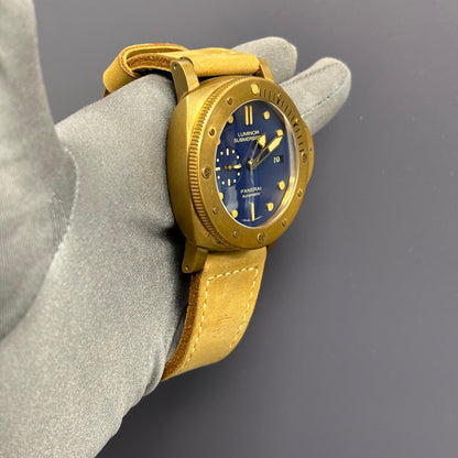 Panerai Luminor 47mm Blue Dial Watch Ref# PAM00671 - Happy Jewelers Fine Jewelry Lifetime Warranty