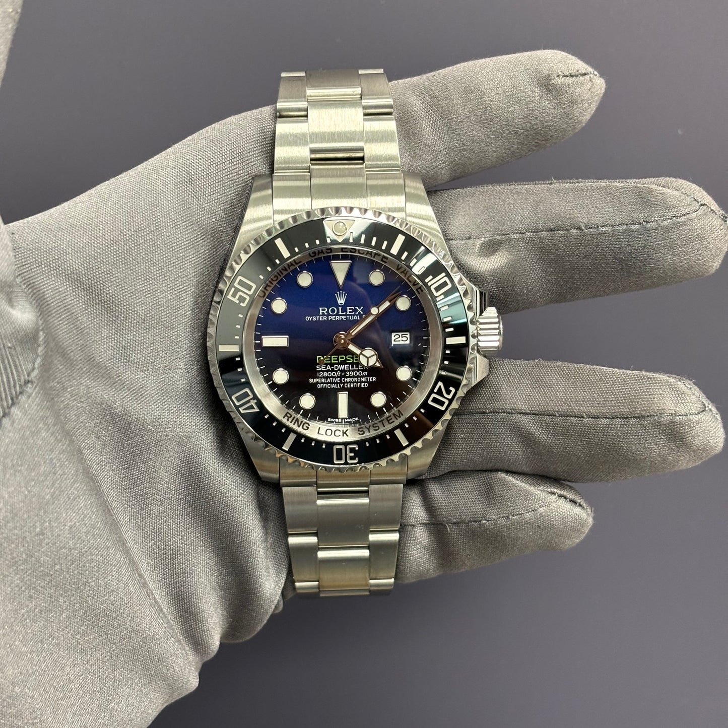 Rolex Sea-Dweller 44mm Blue/Black Dial Watch Ref# 116660