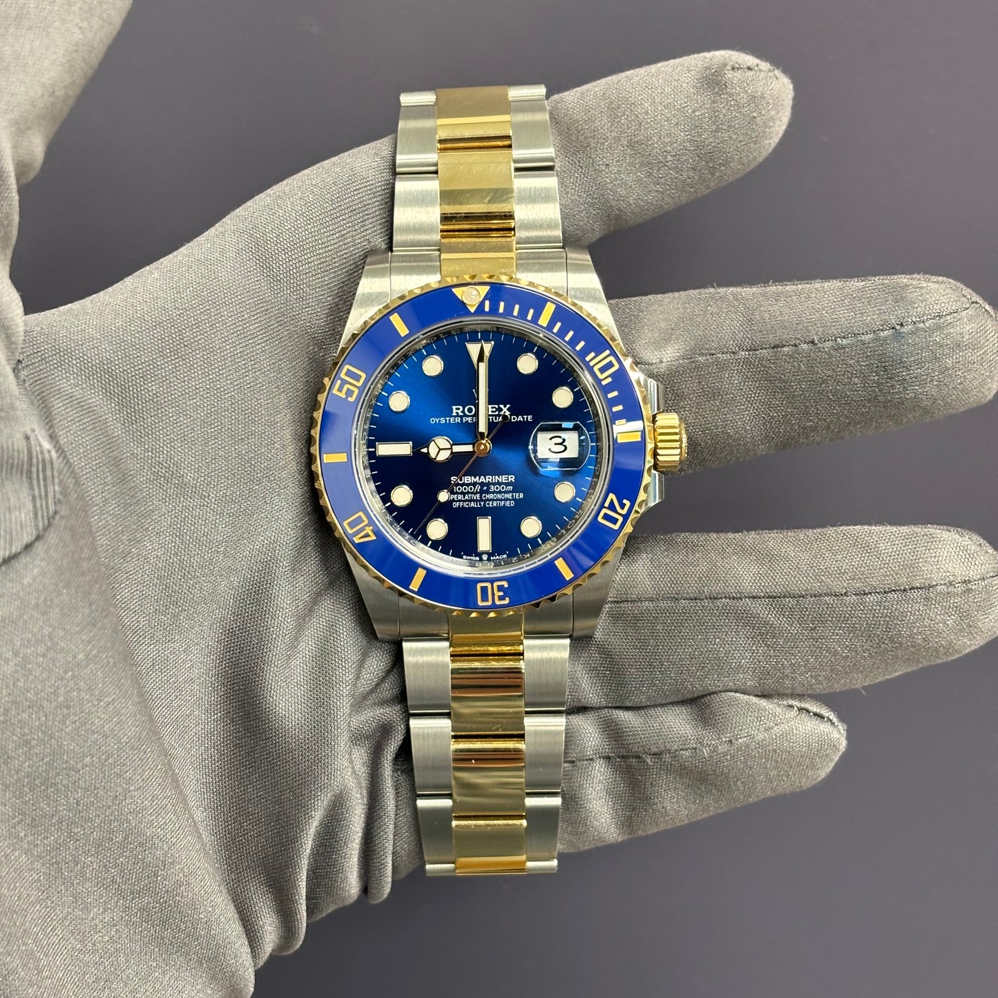 Rolex Submariner 41mm Blue Dial Watch Ref# 126613LB