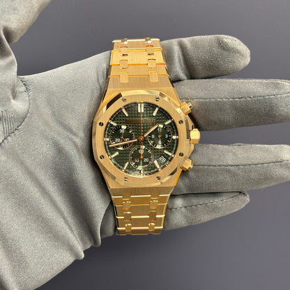 Audemars Piguet Royal Oak 41mm Green Dial Watch Ref# 26240OR.OO.1320OR.04 - Happy Jewelers Fine Jewelry Lifetime Warranty