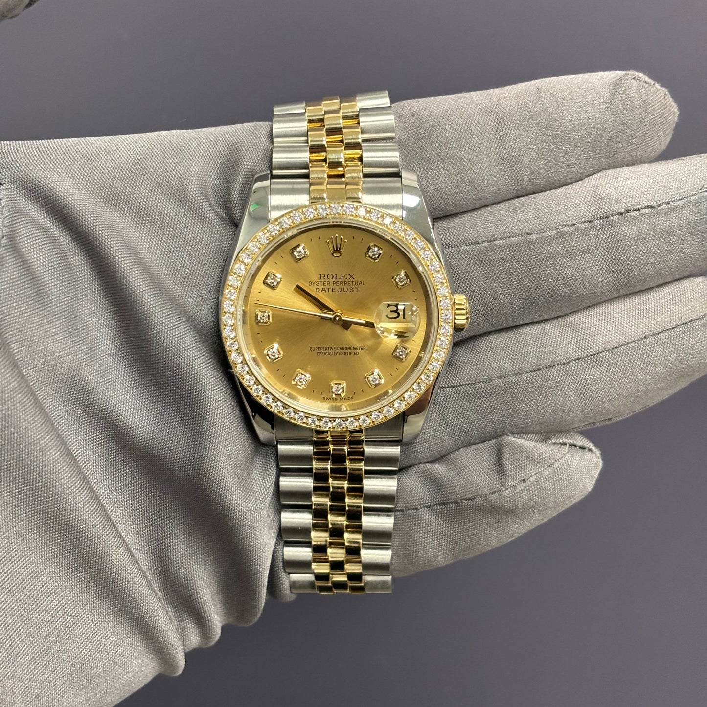 Rolex Datejust 36mm Champagne Dial Ref# 116233