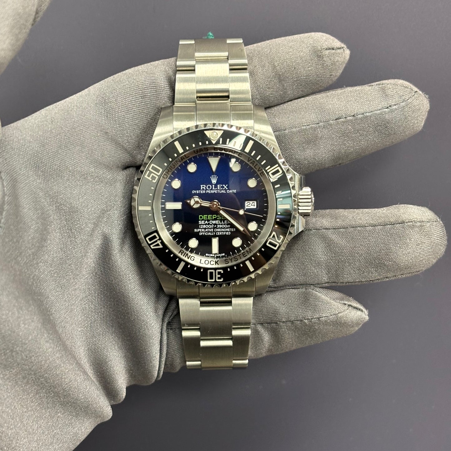 Rolex Sea-Dweller 44mm Blue/Black Dial Watch Ref# 116660