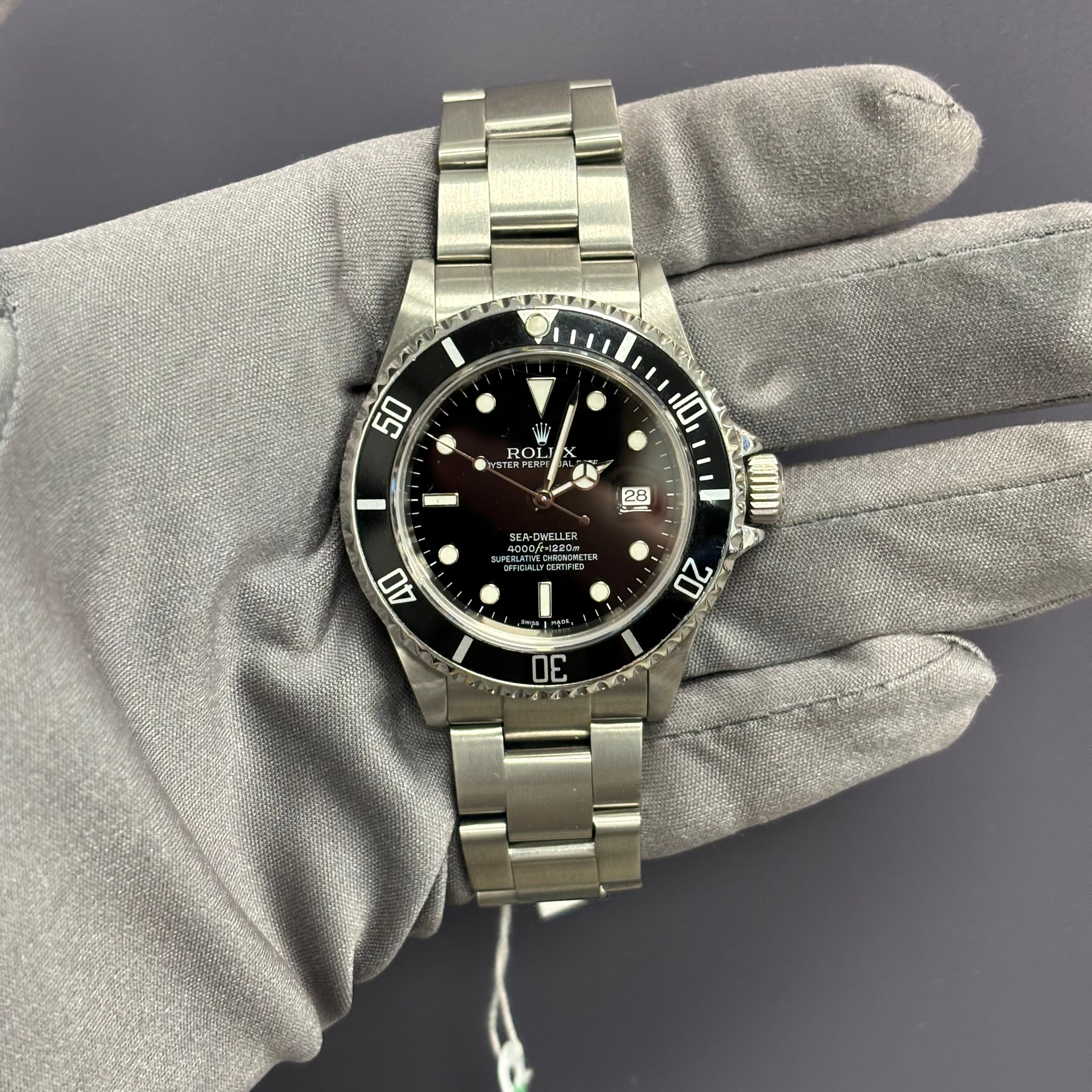 Rolex Sea-Dweller 40mm Black Dot Dial Watch Ref #16600 - Happy Jewelers Fine Jewelry Lifetime Warranty