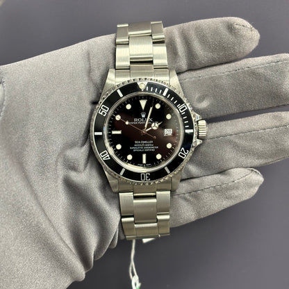 Rolex Sea-Dweller 40mm Black Dot Dial Watch Ref #16600 - Happy Jewelers Fine Jewelry Lifetime Warranty