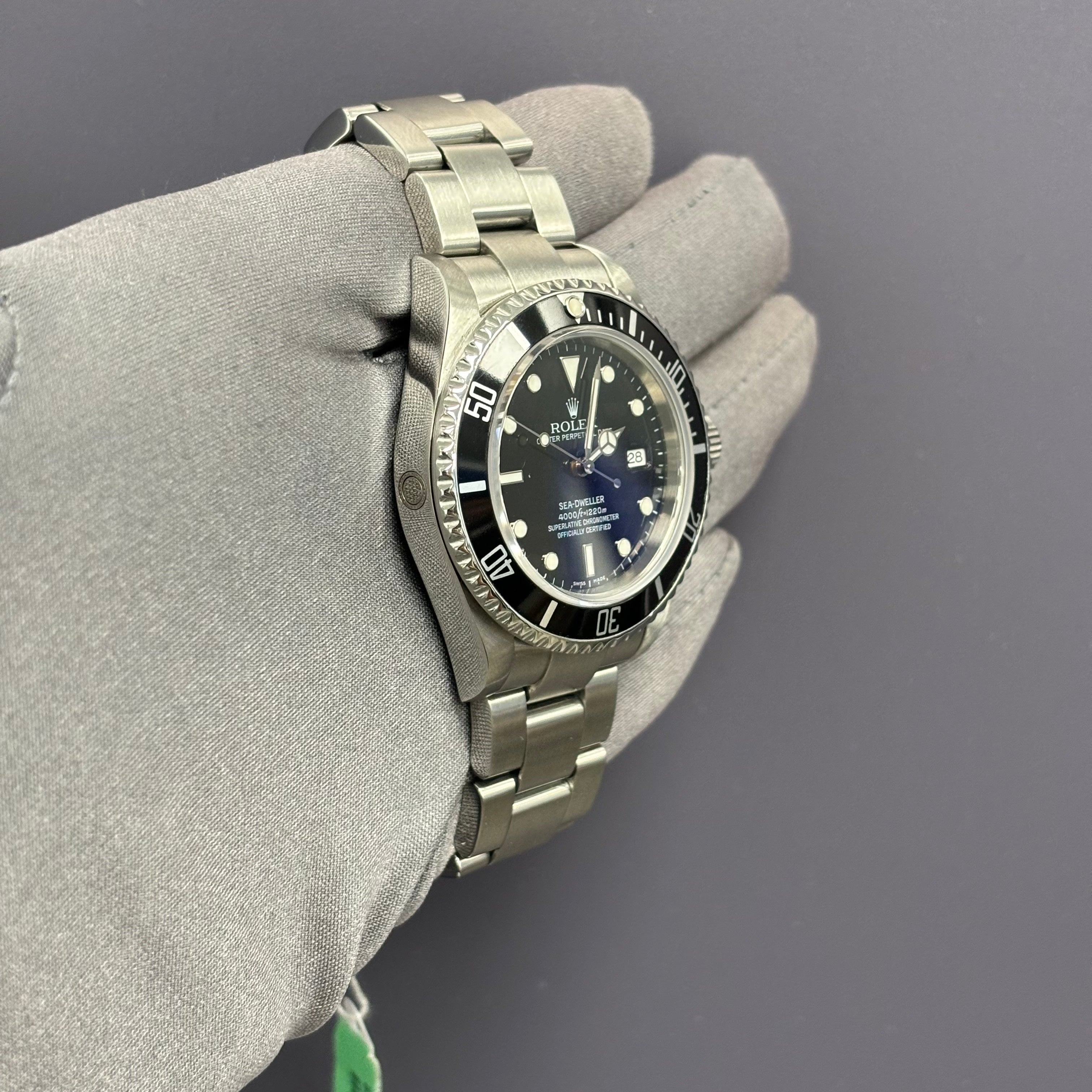 Rolex Sea-Dweller 40mm Black Dot Dial Watch Ref #16600 - Happy Jewelers Fine Jewelry Lifetime Warranty