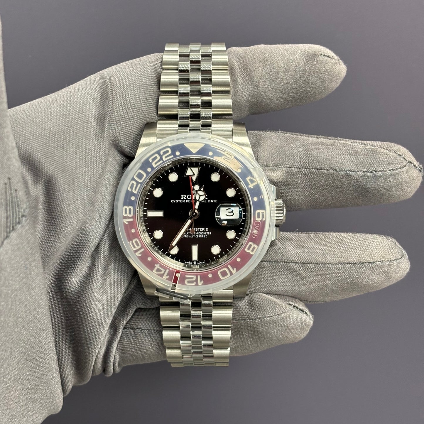 Rolex GMT-Master II 40mm Black Dial Watch Ref# 126710BLRO