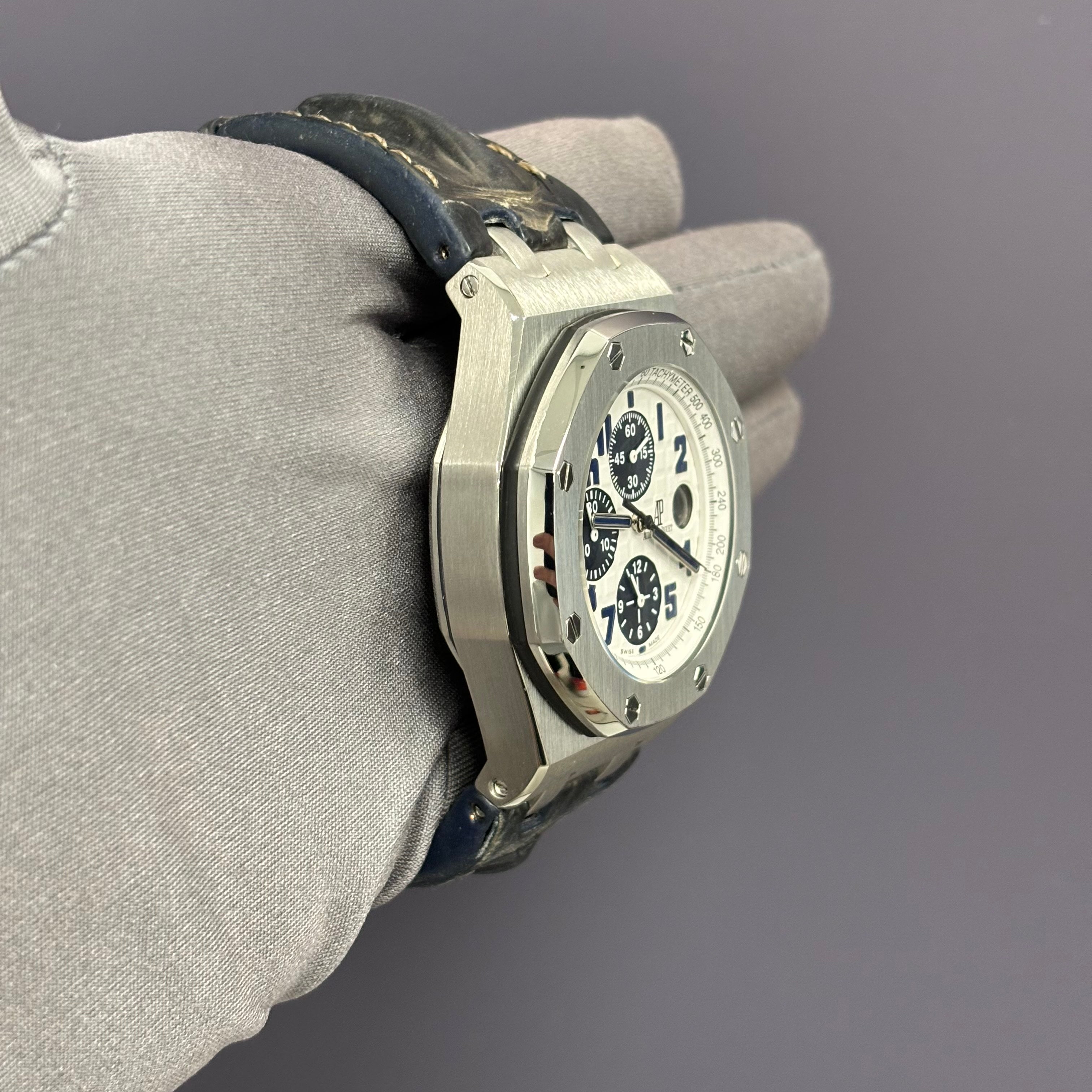 Audemars Piguet Royal Oak 42mm White Dial Ref# 26170ST.OO.D305CR.01 - Happy Jewelers Fine Jewelry Lifetime Warranty