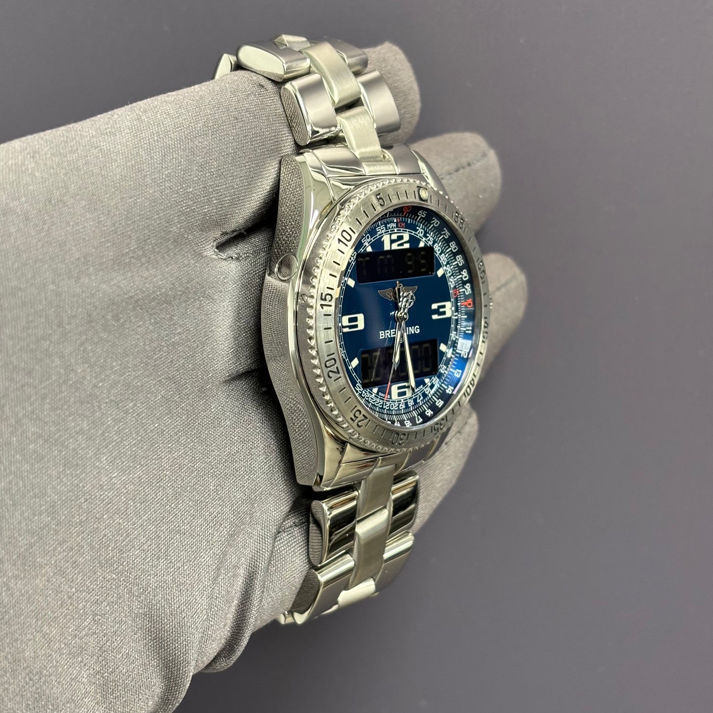 Breitling B-01 42mm Blue Dial Watch Ref# A68062