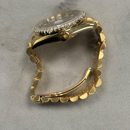 Rolex Day-Date 36mm Black Dial Watch Ref# 18238 - Happy Jewelers Fine Jewelry Lifetime Warranty