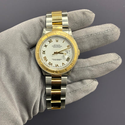 Rolex Datejust 36mm White Dial Watch Ref# 16263 - Happy Jewelers Fine Jewelry Lifetime Warranty