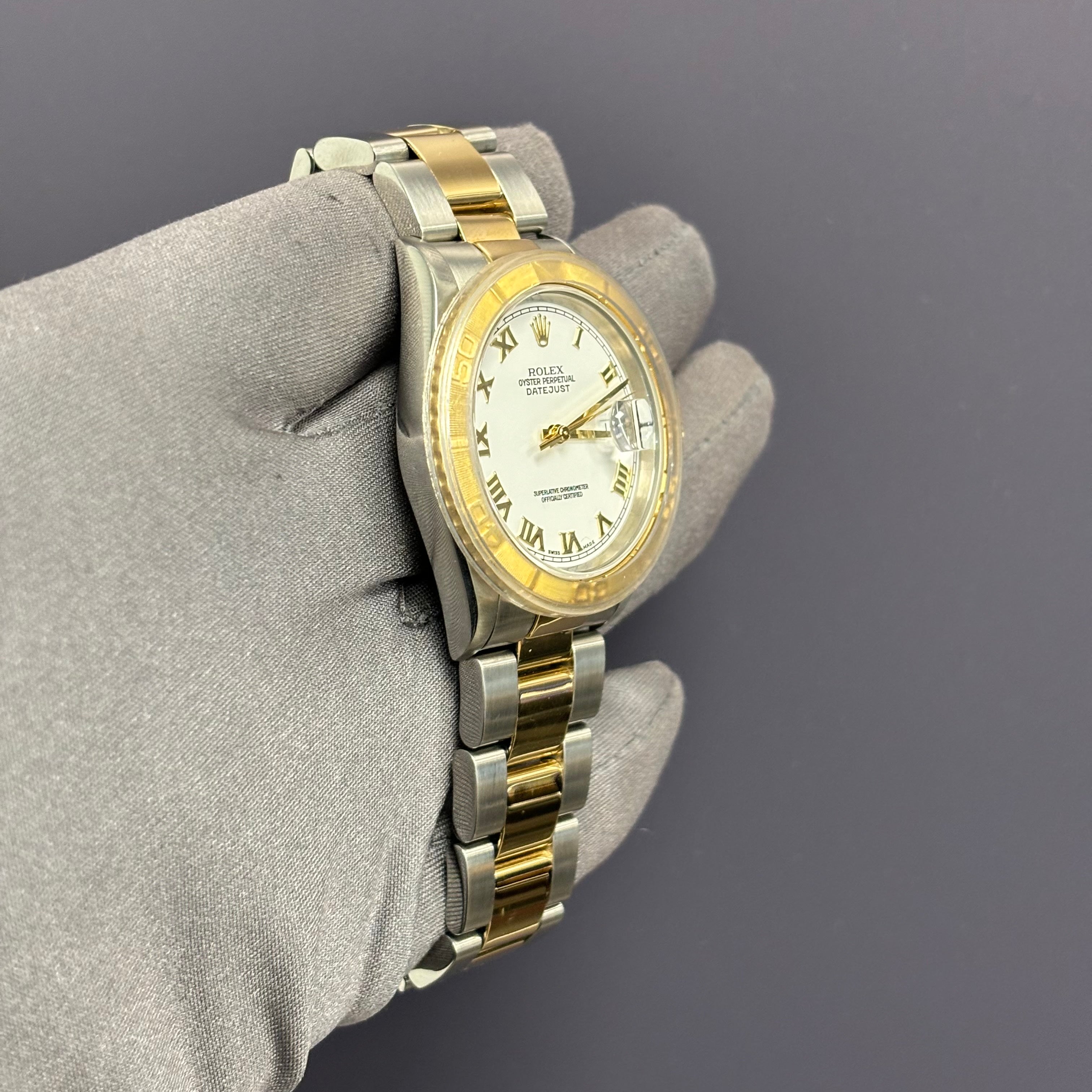 Rolex Datejust 36mm White Dial Watch Ref# 16263 - Happy Jewelers Fine Jewelry Lifetime Warranty