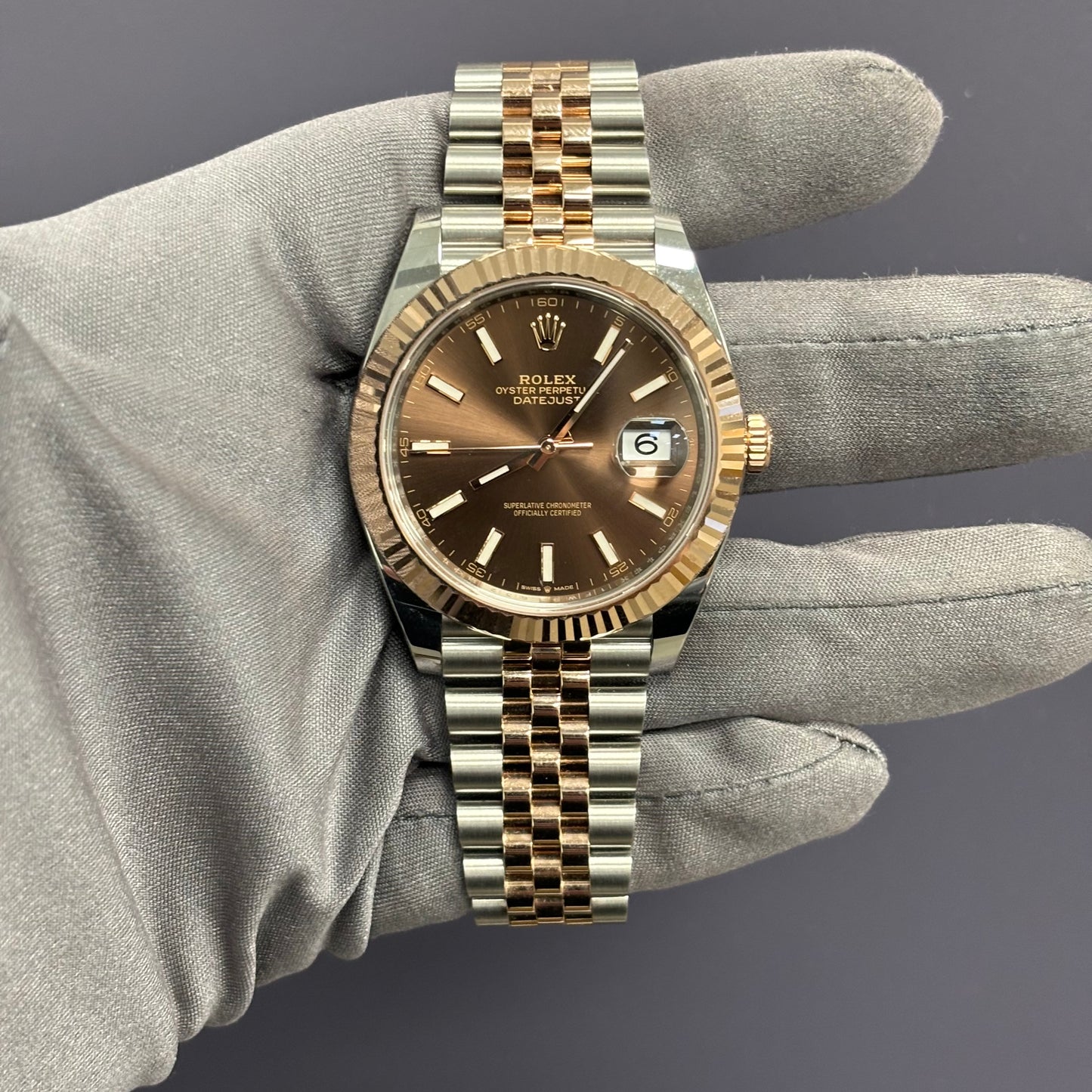 Rolex Datejust 41mm Chocolate Dial Watch Ref# 126331