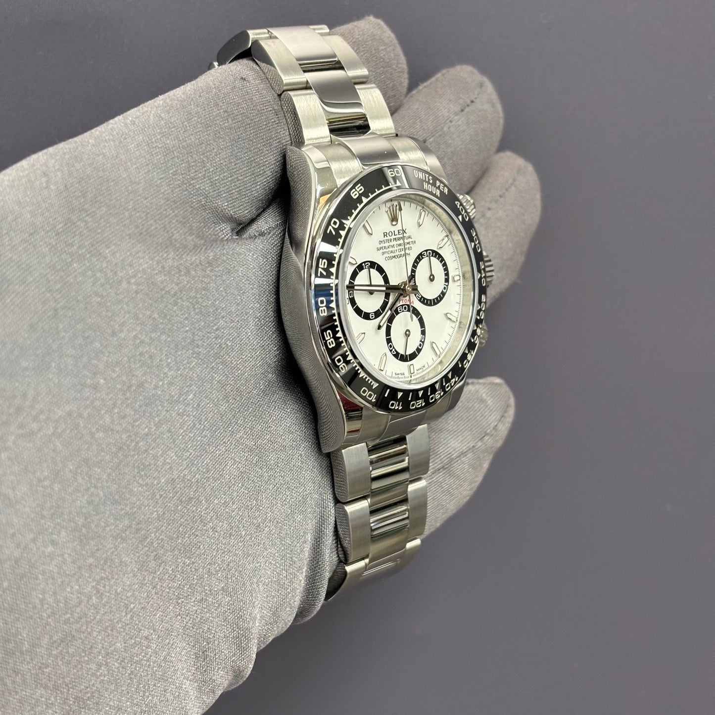 Rolex Daytona 40mm White Dial Watch Ref# 126500LN