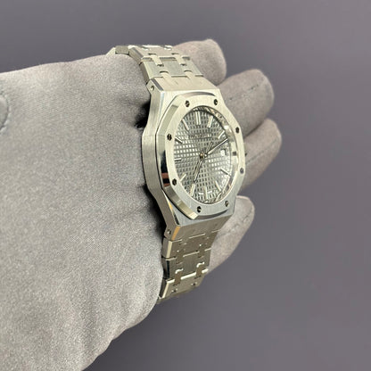 Audemars Piguet Royal Oak 37mm Grey Dial Watch Ref# 15550ST.OO.1356ST.07 - Happy Jewelers Fine Jewelry Lifetime Warranty