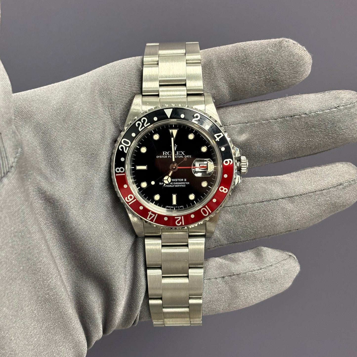 Rolex GMT-Master II 40mm Black Dial Watch Ref# 16710