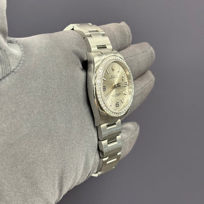 Rolex Oyster Perpetual 34mm Silver Dial Watch Ref# 114200 - Happy Jewelers Fine Jewelry Lifetime Warranty