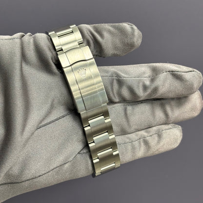 Rolex Oyster Perpetual 34mm Silver Dial Watch Ref# 114200 - Happy Jewelers Fine Jewelry Lifetime Warranty