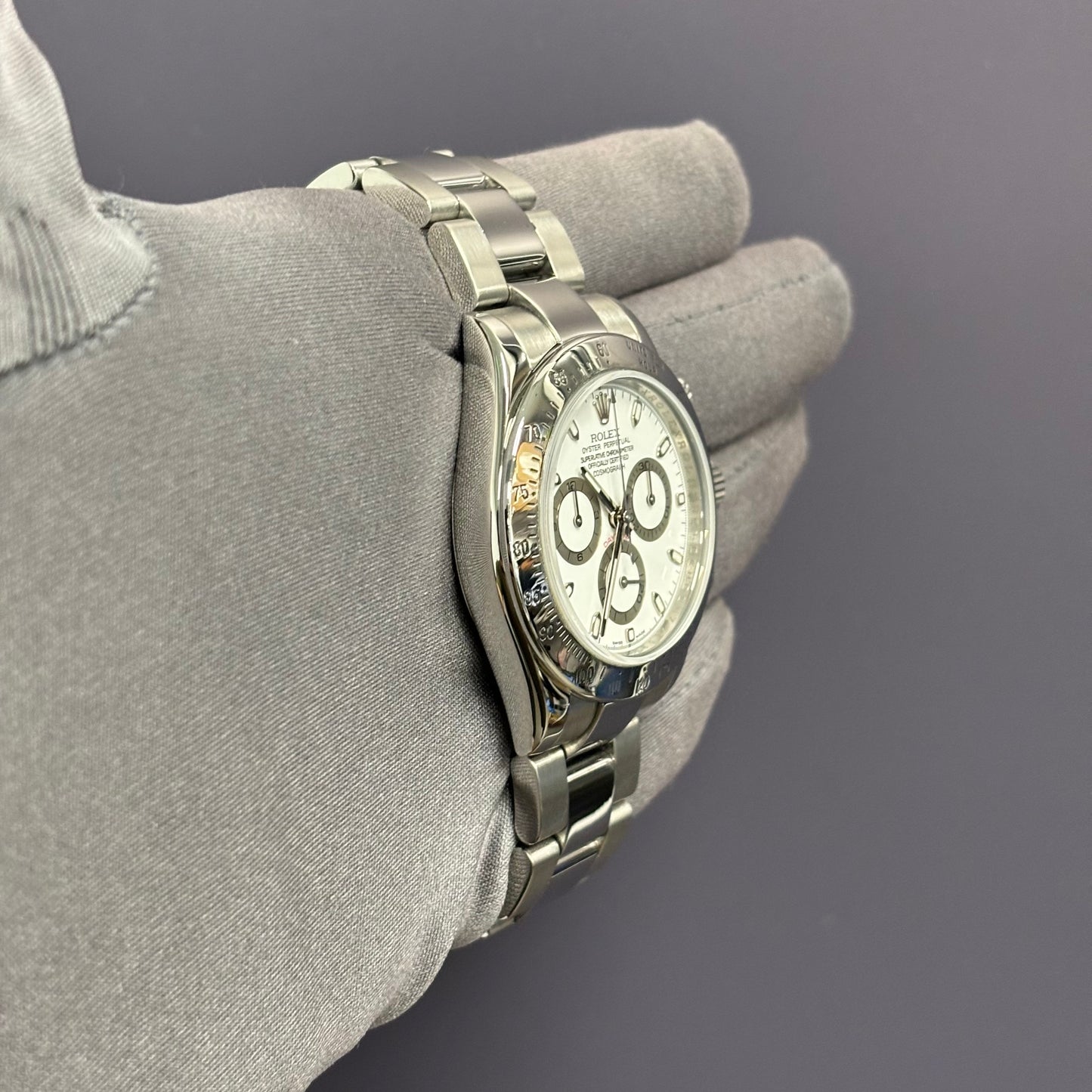 Rolex Daytona 40mm White Dial Watch Ref# 116520