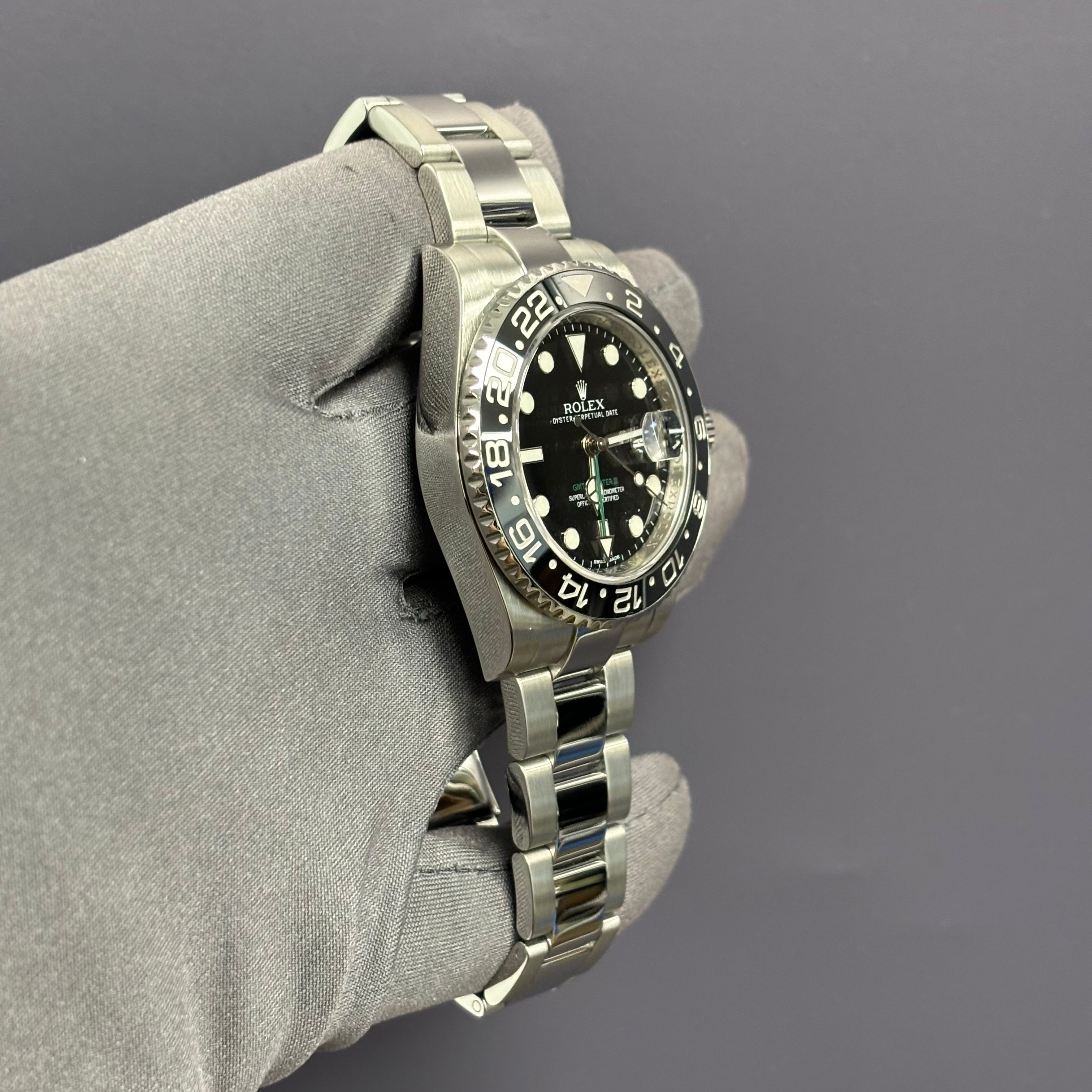 Rolex GMT-Master II 40mm Black Dial Watch Ref# 116710LN - Happy Jewelers Fine Jewelry Lifetime Warranty