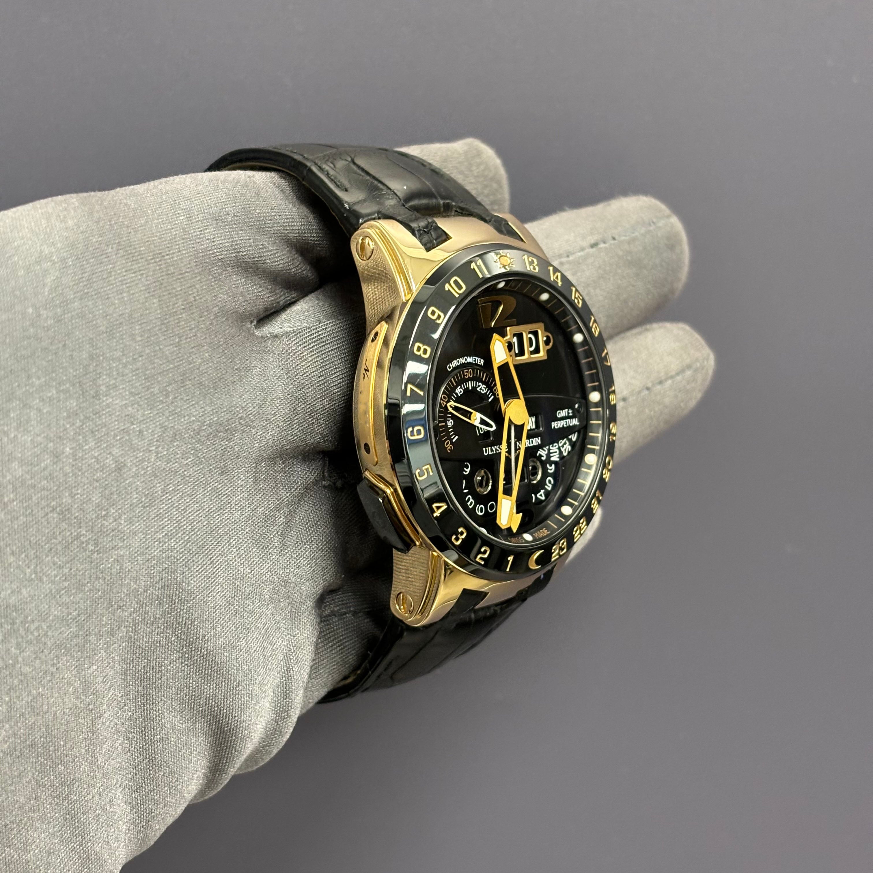 Ulysse Nardin El Toro 43mm Black Dial Watch Ref# 326-03 - Happy Jewelers Fine Jewelry Lifetime Warranty