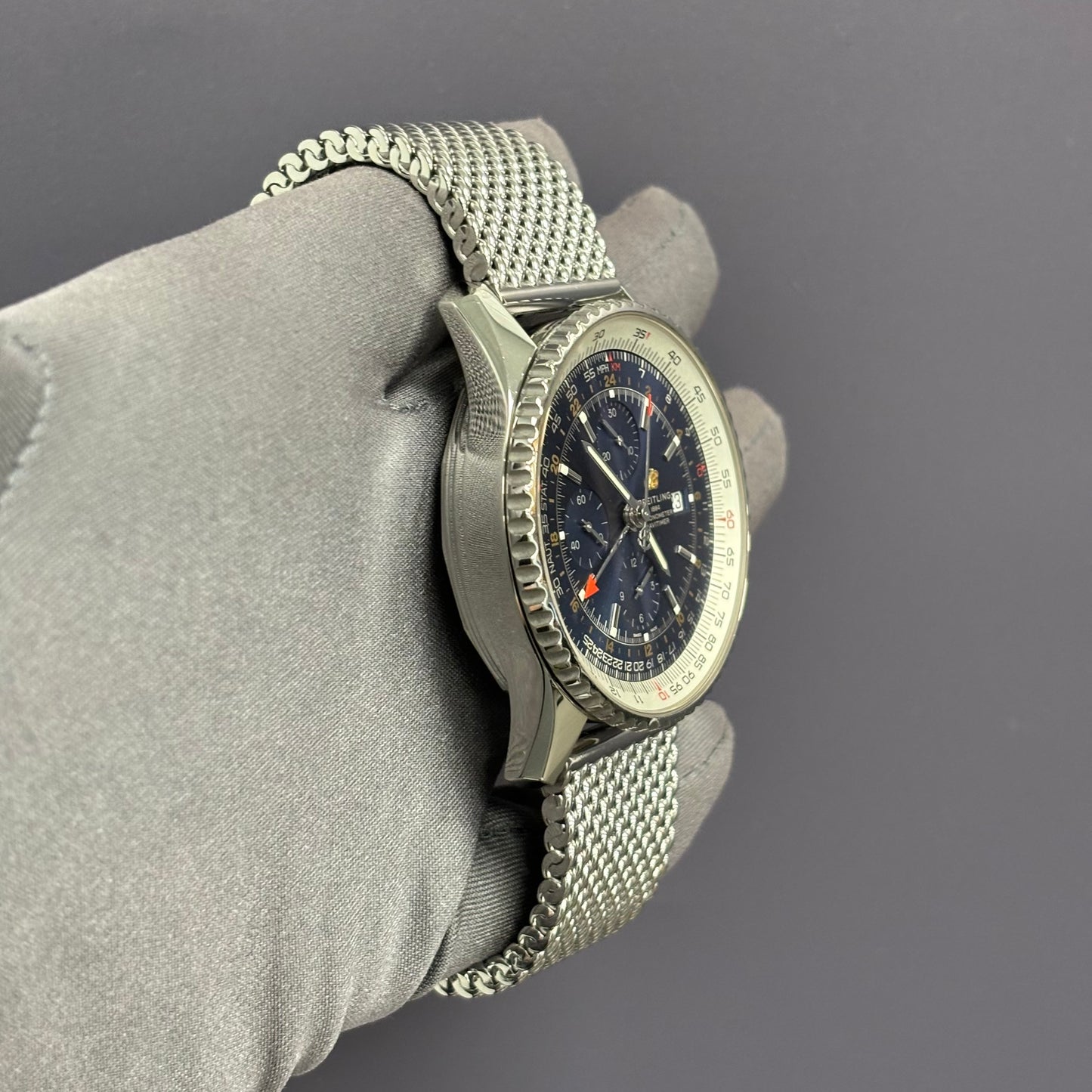 Breitling Navitimer 46mm Blue Dial Watch Ref# A24322