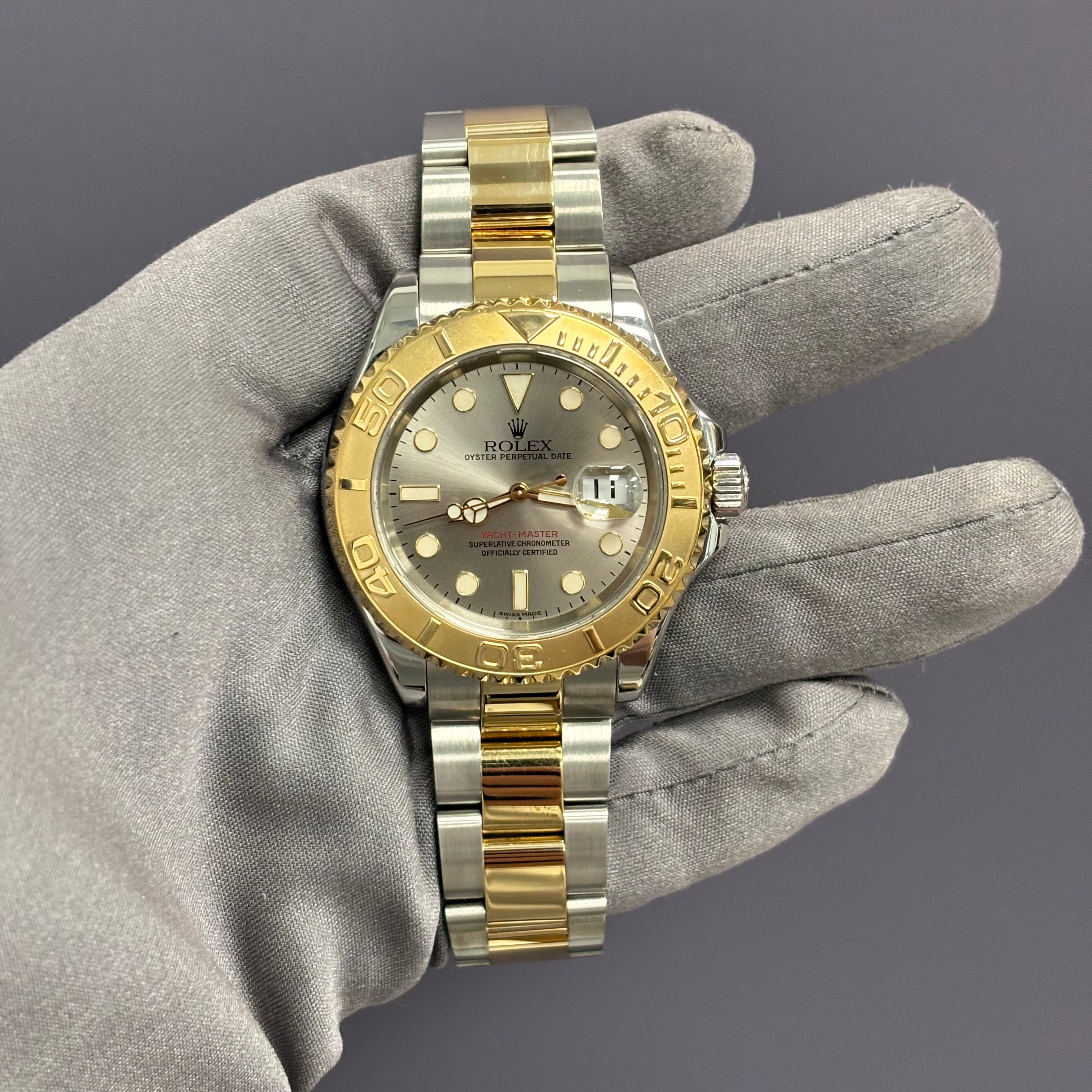 Rolex Yacht-Master 40mm Silver Dial Watch Ref# 16623 - Happy Jewelers Fine Jewelry Lifetime Warranty