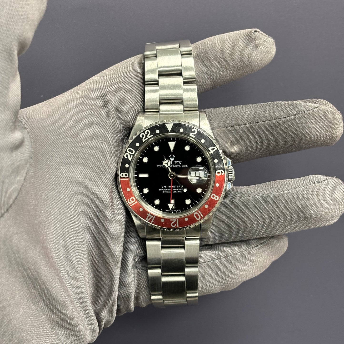 Rolex GMT-Master II 40mm Black Dial Watch Ref# 16710