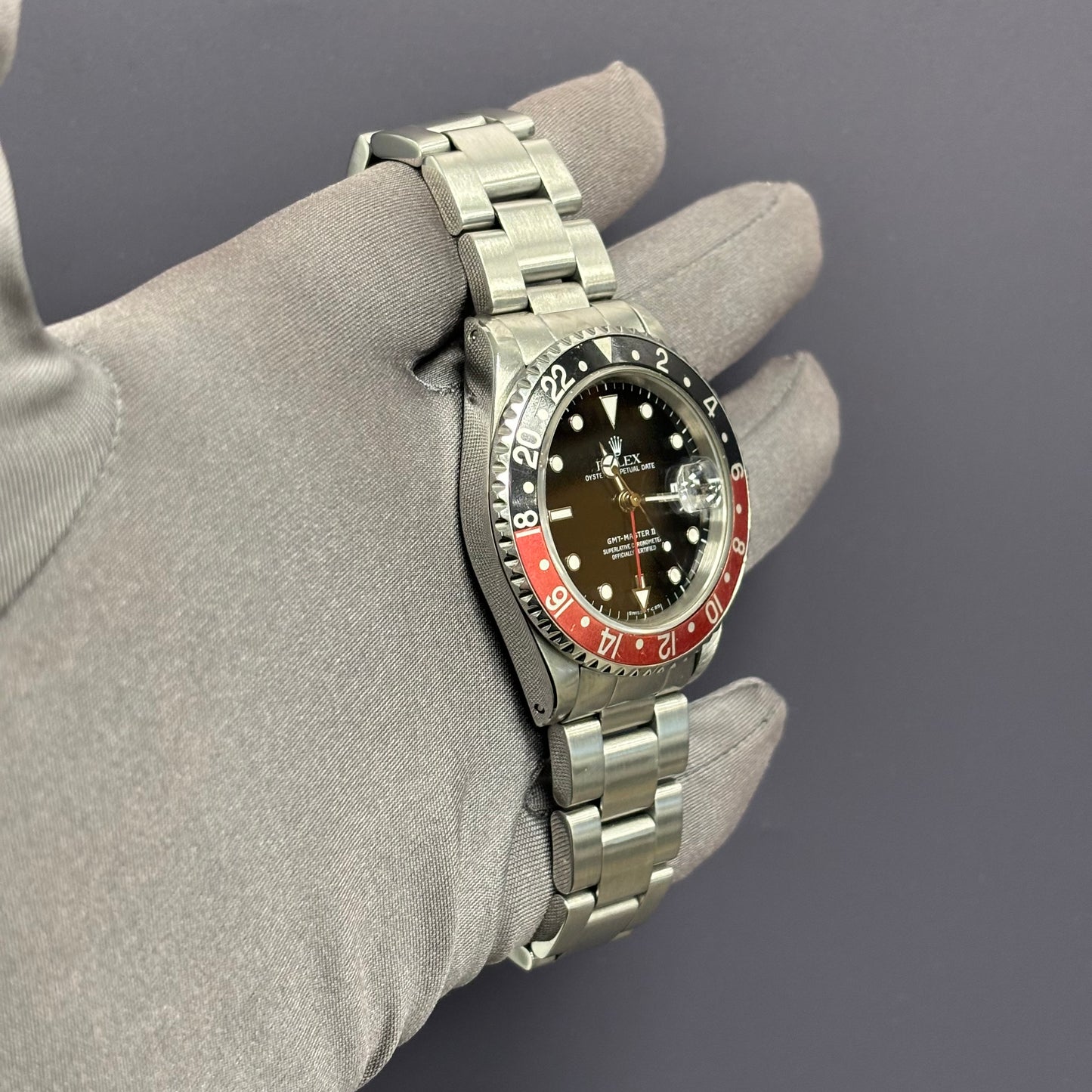 Rolex GMT-Master II 40mm Black Dial Watch Ref# 16710