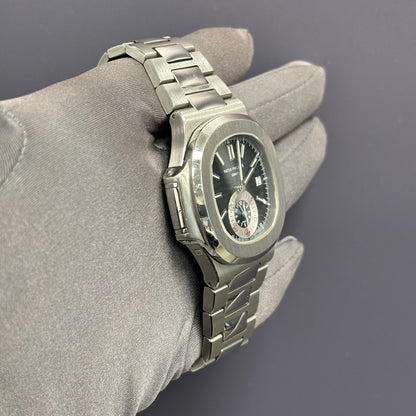 Patek Philippe Nautilus 40.5mm Grey Dial Watch Ref# 5980R-010 - Happy Jewelers Fine Jewelry Lifetime Warranty