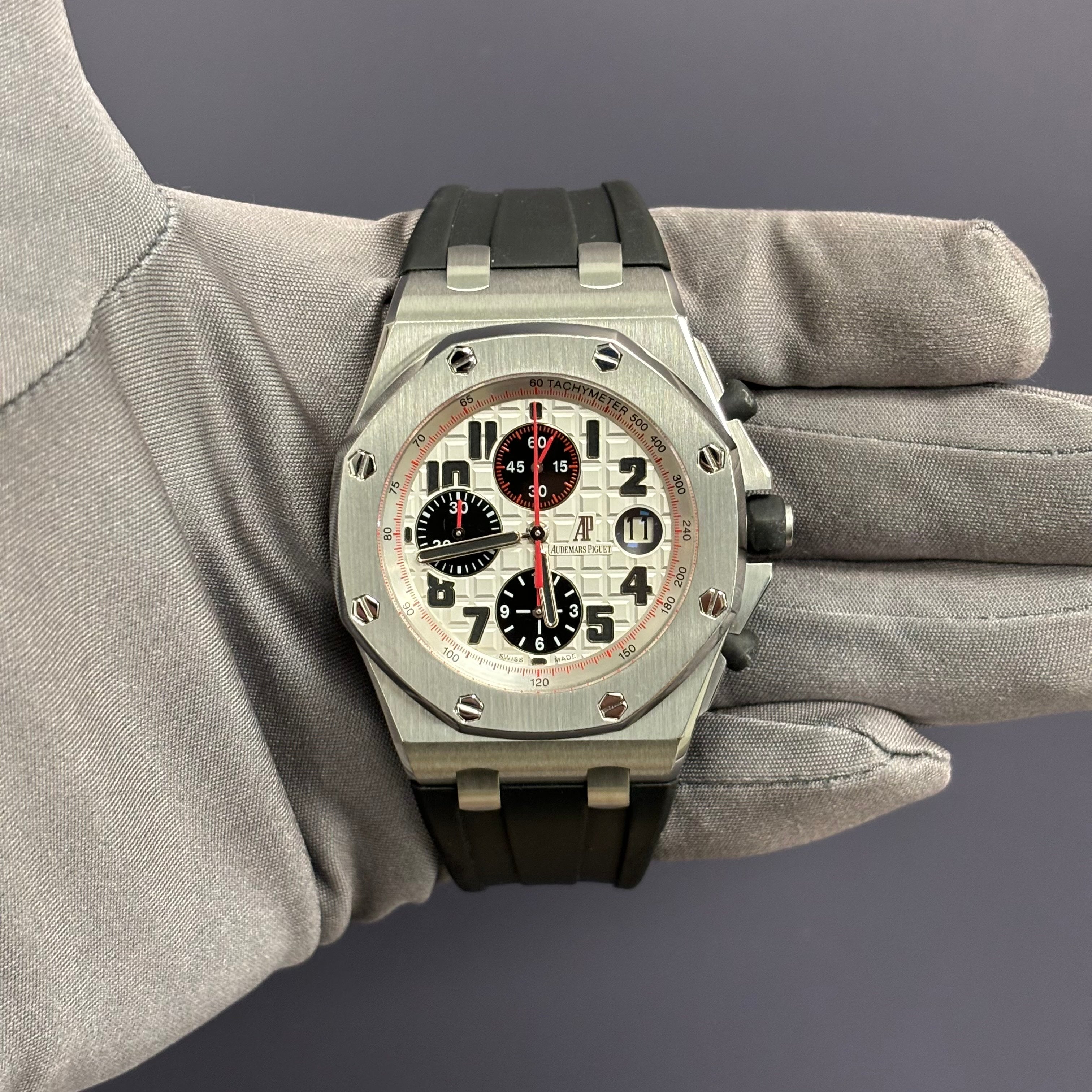 Audemars Piguet Royal Oak 42mm White Dial Watch Ref# 26170ST - Happy Jewelers Fine Jewelry Lifetime Warranty