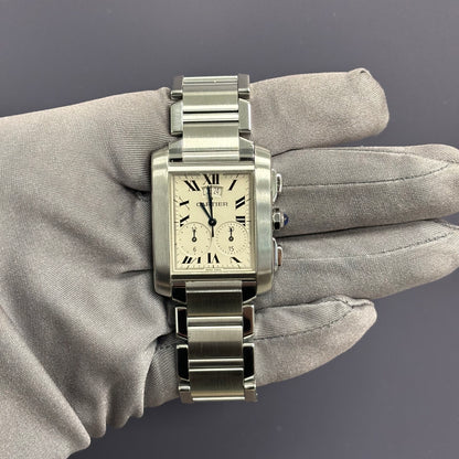 Cartier Tank 28mm White Dial Watch Ref# W51024Q3 - Happy Jewelers Fine Jewelry Lifetime Warranty