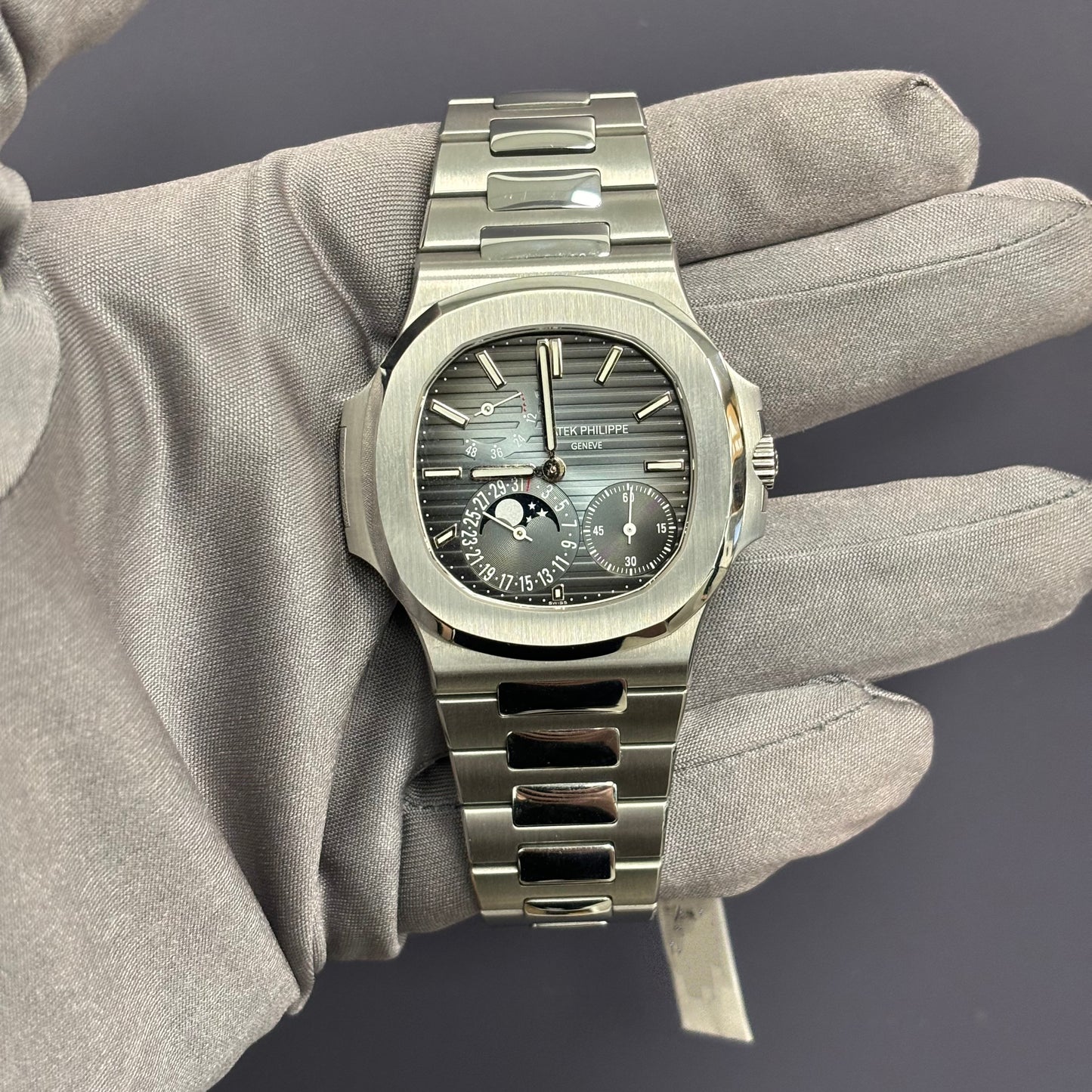 Patek Philippe Nautilus 40.5mm Blue Dial Watch Ref# 5712/1A-001