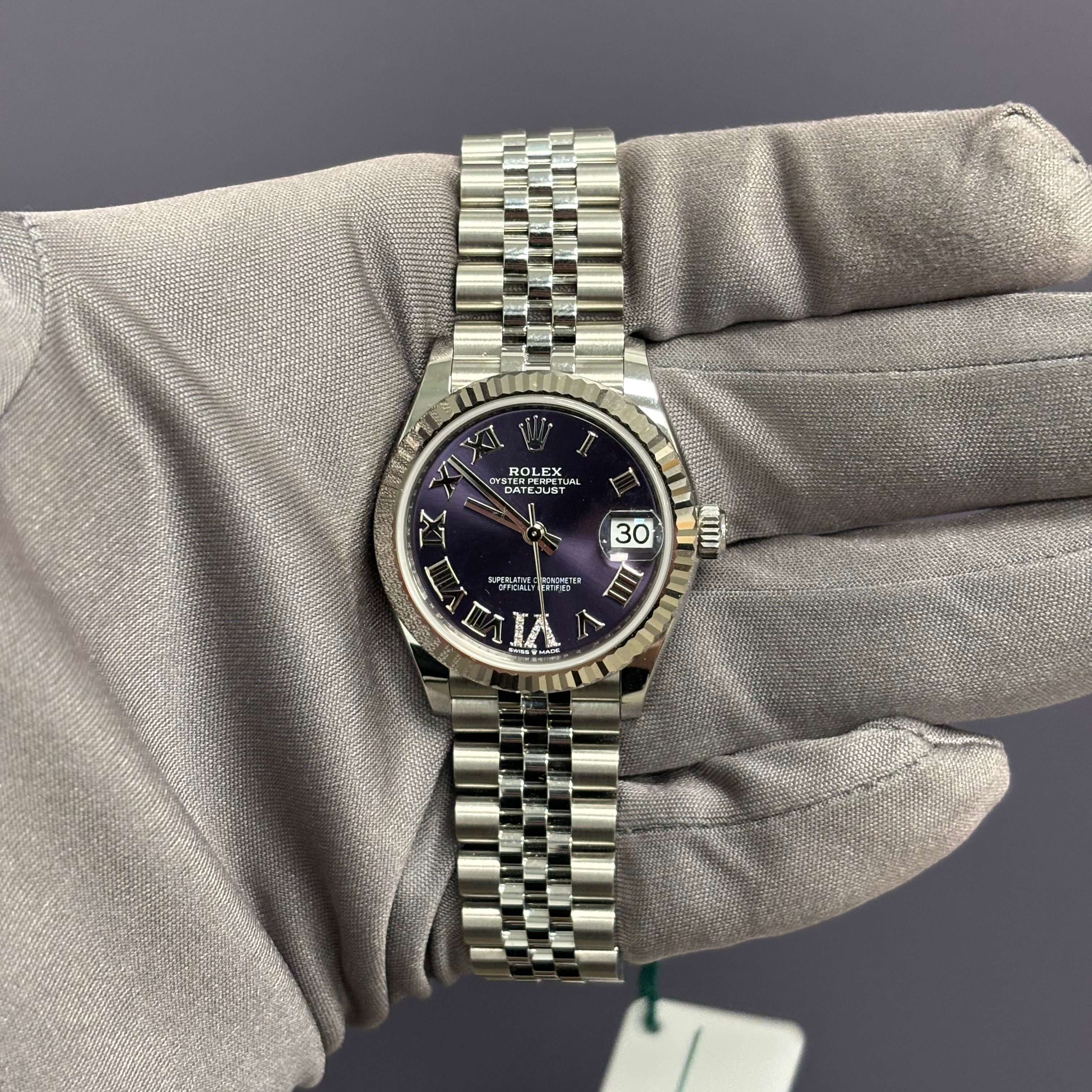 Rolex Datejust 31mm Purple Dial Watch Ref# 278274 - Happy Jewelers Fine Jewelry Lifetime Warranty