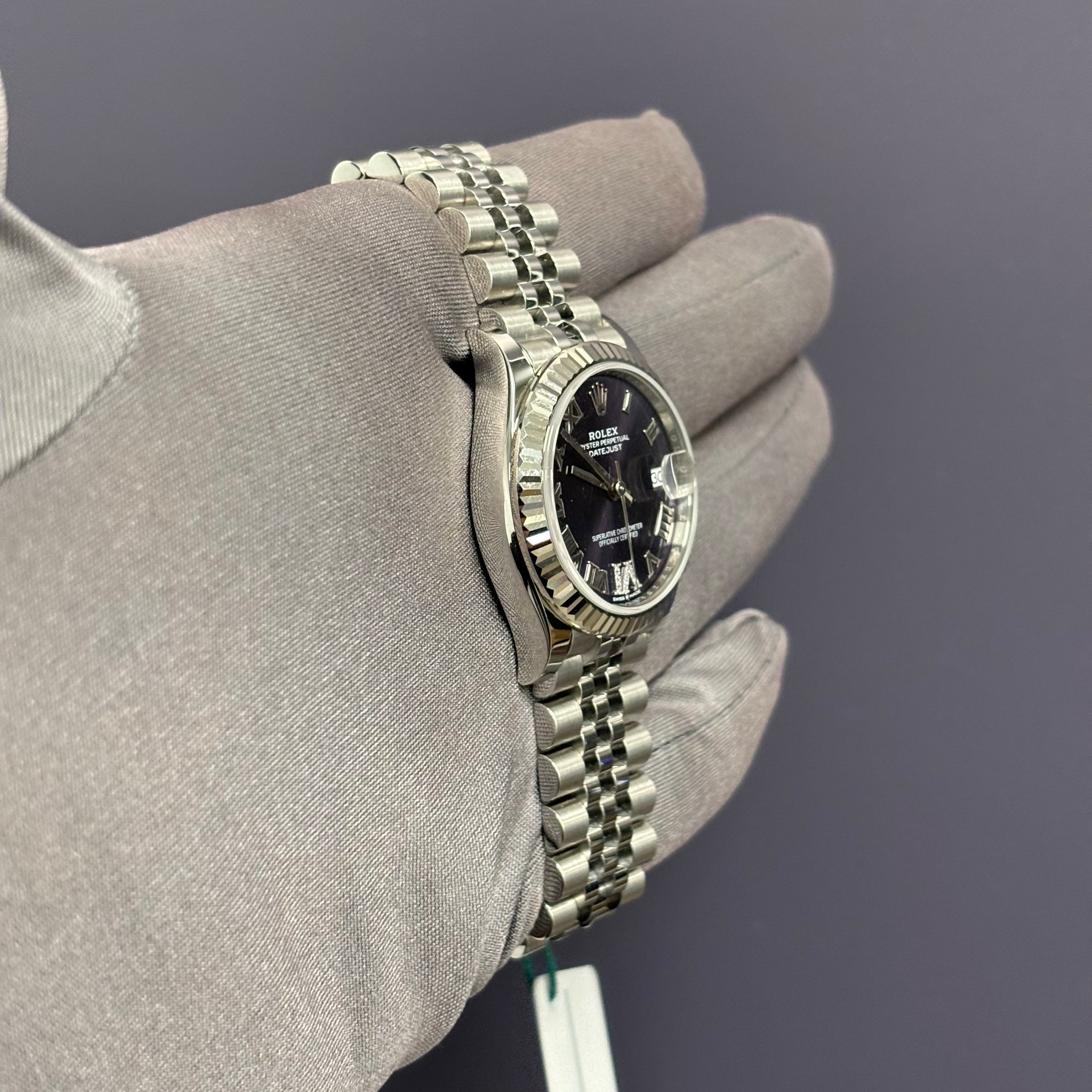 Rolex Datejust 31mm Purple Dial Watch Ref# 278274 - Happy Jewelers Fine Jewelry Lifetime Warranty