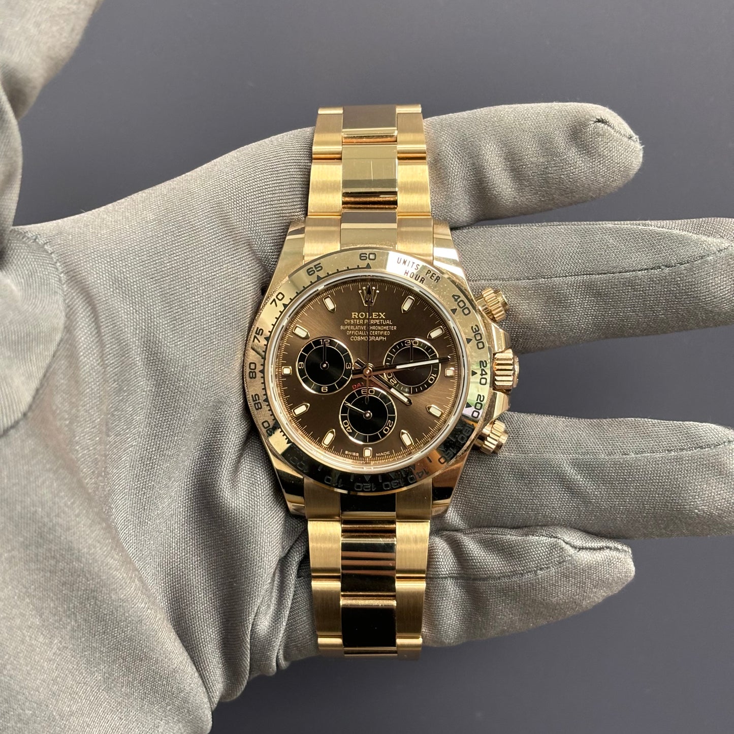 Rolex Daytona 40mm Chocolate Dial Watch Ref# 116505